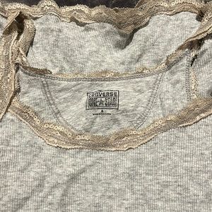 Light Gray Converse Tank Top